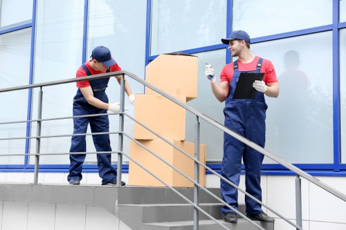 Family using storage in Gunnersbury during home renovation
