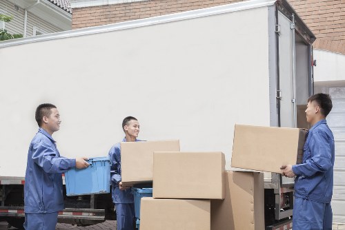 Professional man and van assisting with a small move in Gunnersbury