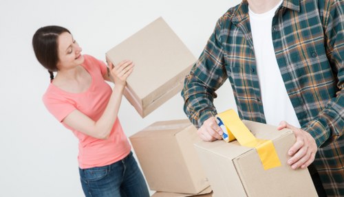 Organized student belongings stored safely in Gunnersbury