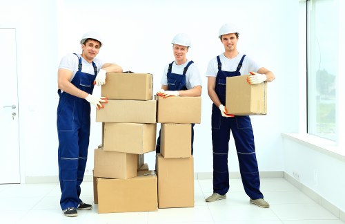 IT equipment and office furniture being safely transported during a move in Gunnersbury