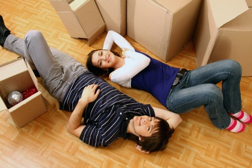 Monitored storage units representing secure storage in Gunnersbury